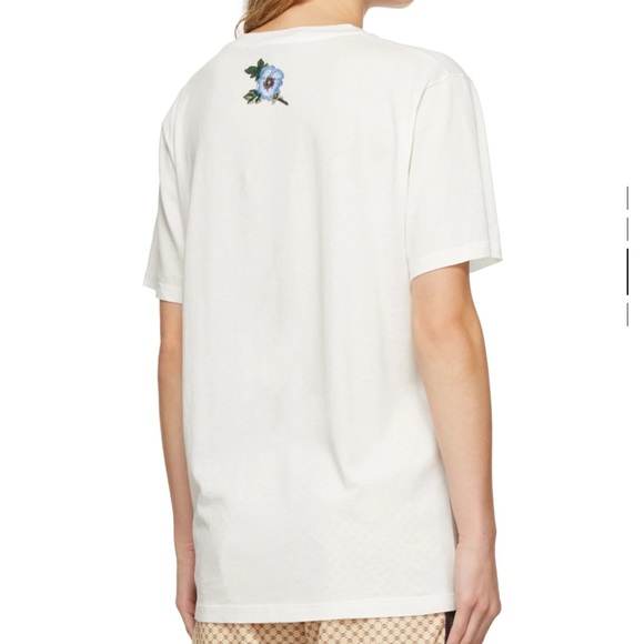 Authentic White Oversized Gucci Logo T-Shirt - Picture 2 of 10